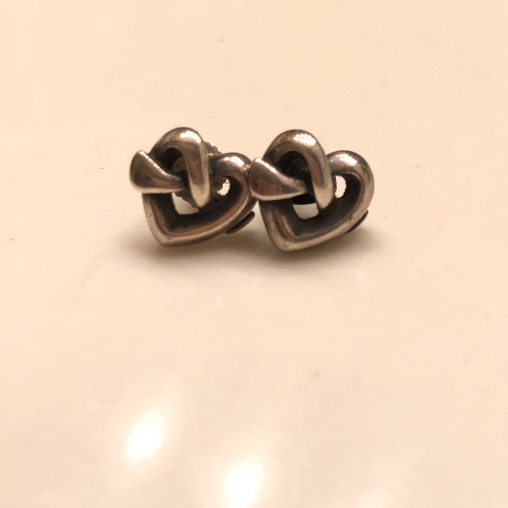 James Avery Heart Knot earrings